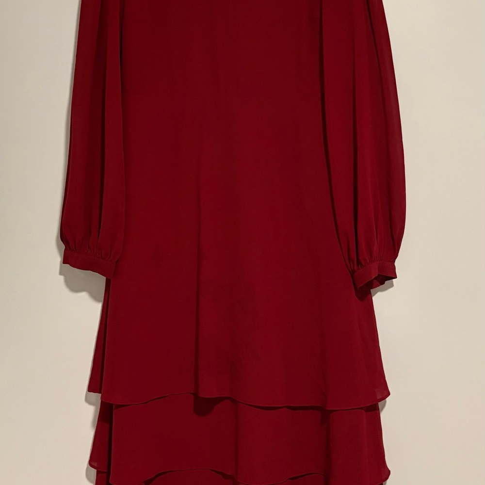 Lulu's Red Long Sleeve Dress
